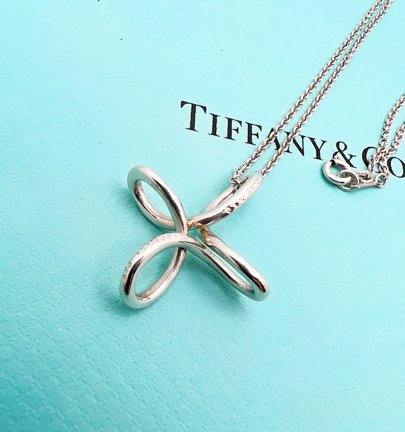 Tiffany Co. Elsa Peretti Infinity Cross Large Long Thicker