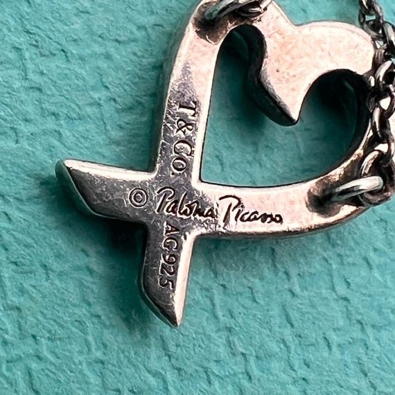 Tiffany & Co. Paloma Picasso ハートネックレス Tiffany & Co. Paloma Picasso Loving Heart Necklace - Etsy
