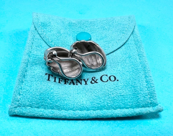 Tiffany & Co. 18K Gold Silver Shrimp Shell Earrin… - image 6