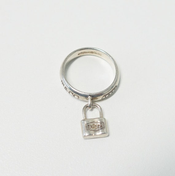 Tiffany & Co. 1837 Dangling Lock Ring - Retired - Various Sizes - Etsy