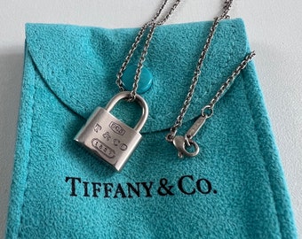 Tiffany & Co. Sterling Silver 1837 Lock Pendant Necklace - Yoogi's Closet