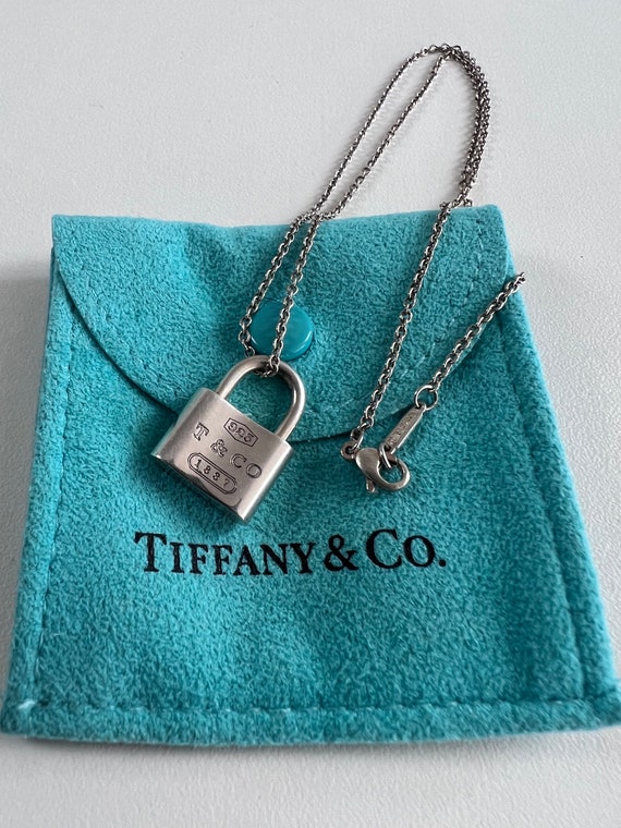 Tiffany & Co. 1837 Lock Padlock Necklace Pendant Sterling