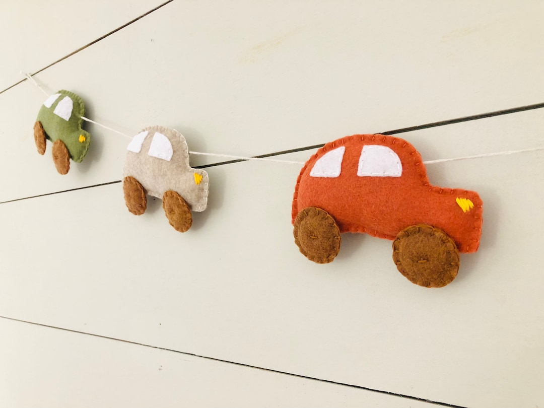 Car Nursery Garland, Car Automotive Decor, Mobile Theme Car Decor, Kids