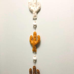 Vertical Cactus Decor Garland, Woodland Themed Cactus Nursery Decor, Custom Cactus Baby Shower Decor, Cactus Decor, Vertical Wall Decor