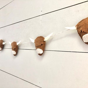 Highland Cow Cattle Garland, Cow Farm Country Theme Banner, Shower Party Kids Cow Decor, Highland Cow Decor, Southern Highland Cow Theme