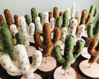 BULK Saguaro Cactus Table Top Centerpiece, Dozen Cactus Wedding Baby Shower Decor, Fiesta Southwest Theme Cactus Decor, Saguaro Cactus Deco