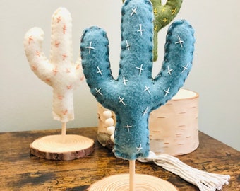Sagauro Cactus tafelstandaard middelpunt, eenvoudige Cactus Fiesta Southwest decor, cactus douche kwekerij decor, Saguaro cactus decor