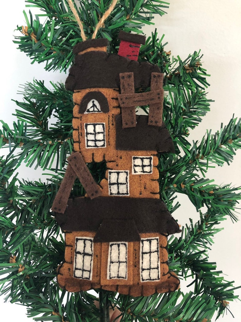 The Burrow Themed Ornament Harry Potter Inspired Christmas Ornament