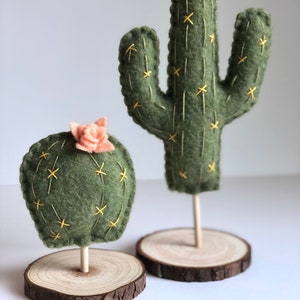 2PC Saguaro Cactus Table Top Centerpiece, Cactus Stand Decor, Southwest Fiesta Theme Cactus Decor, Baby Shower Wedding Southwest Cactus
