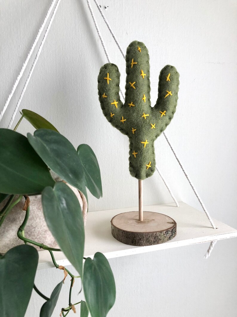 3PC Cactus Stand Table Top Decor Saguaro Cactus Stand Etsy