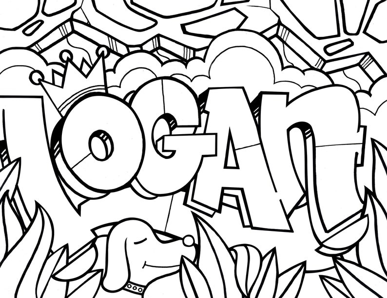 Logan Name Coloring Page Coloring Pages