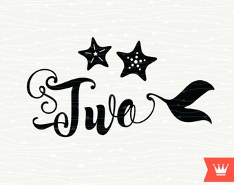 Download Mermaid 1st Birthday SVG Decal Cutting File Baby Girl ...