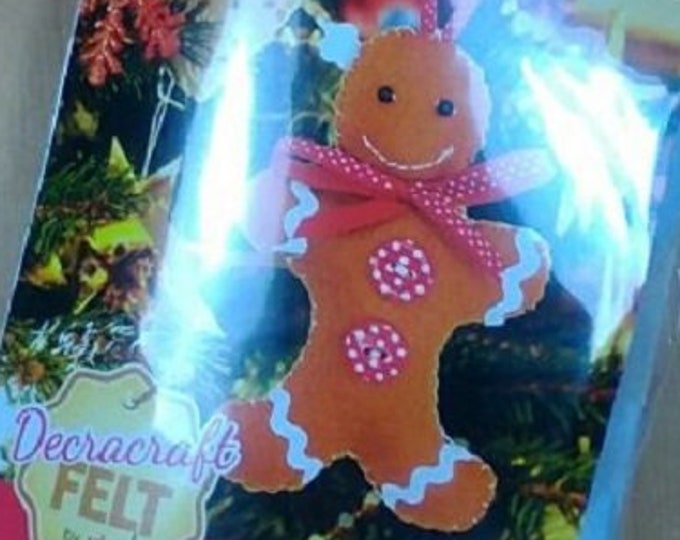 Gingerbread Man Craft Kit by Decracraft Christmas Childs Craft Kit Make your own  Gingerbread man kit Stocking Filler