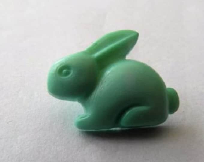 Buttons Mint Green Rabbit Shank Button x 10 size 15mm suitable for baby knitwear Pack of Ten Bunnies