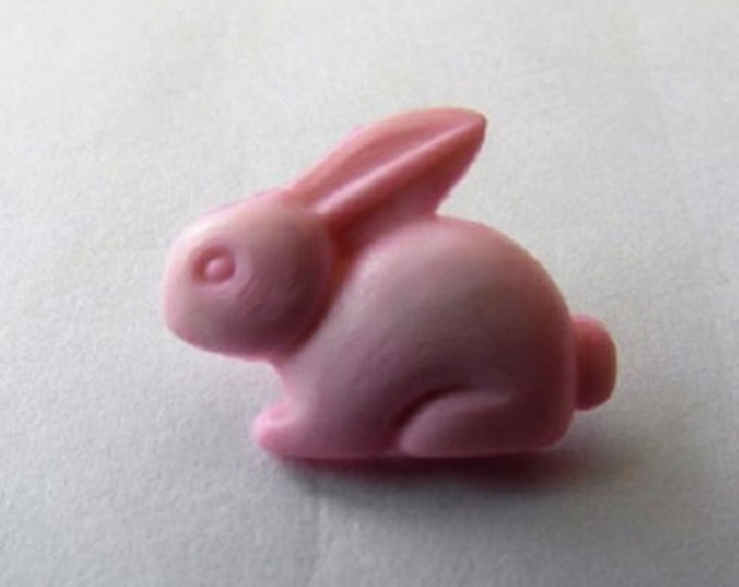 Buttons Baby girl pale pink Rabbit Shank Button x 10 size 15mm suitable for baby knitwear Pack of Ten Bunnies
