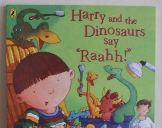 Harry and the dinosaurs say "Raahh!"  by Ian Whybrow New Paperback book Childrens Fiction Picture Book Bedtime Story Book