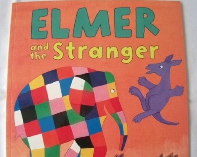 Elmer and the Stranger by David McKee New Paperback book Childrens Fiction Picture Book Bed time Story Colourful Elephant Story