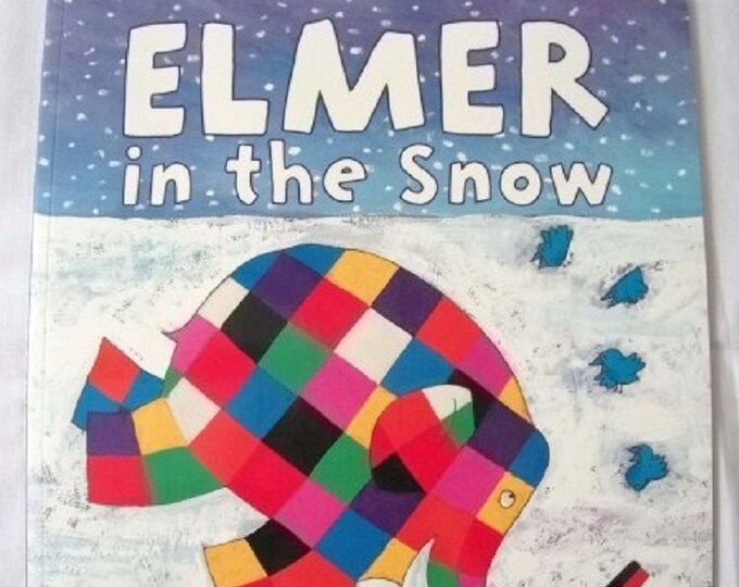 Elmer in the Snow by David McKee New Paperback book Childrens Fiction Picture Book Bed time Story Colourful Elephant Story
