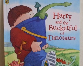 Harry and the bucketful of dinosaurs by Ian Whybrow New Paperback book Childrens Fiction Picture Book Bedtime Story Book