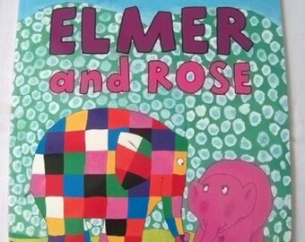 Elmer and Rose by David McKee New Paperback book Childrens Fiction Picture Book Bed time Story Elephant Story