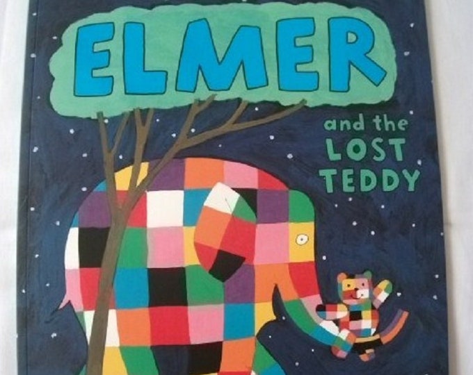 Elmer and the Lost Teddy by David McKee New Paperback book Childrens Fiction Picture Book Bed time Story Elephant Story