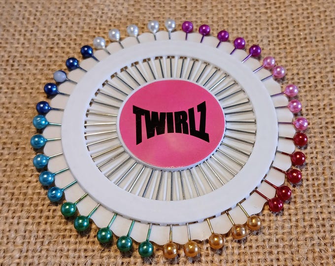 Pearlised 40 Multicoloured headed straight pins suitable for securing Wedding buttonholes and bouquets 3.8cm Pearl pins