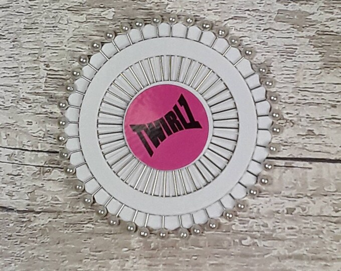 Pearlised 40 White headed straight pins suitable for securing Wedding buttonholes and bouquets 3.8cm Pearl pins