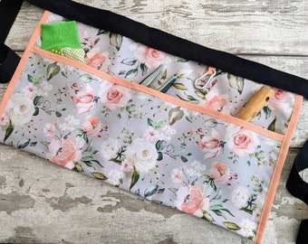 Mothers Day Gift Gardening Apron, Waterproof fabric Waist apron, Teacher Apron, 3 pockets, Outdoor apron, Gardener Birthday Gift, NOT PVC