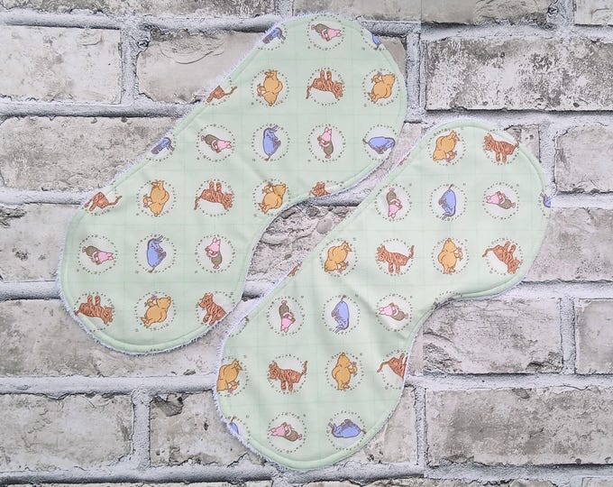 Pooh Baby Burp Cloths: Organic Cotton, Eco-Friendly, Absorbent - Set of 2