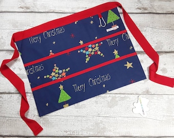 Teaching Apron Christmas apron, Apron with 6 or 9 pockets, Vendor apron, Teacher apron, Vendor apron, Advent apron, Classroom apron, Waist