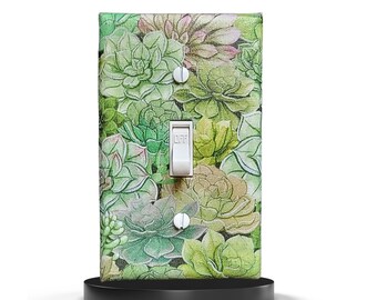 Floral Design Light Switch Cover, Springtime Decor, Caribbean Inspired, Outlet Cover, Girls Nursery, Flower Home Decor, Urban Swazi