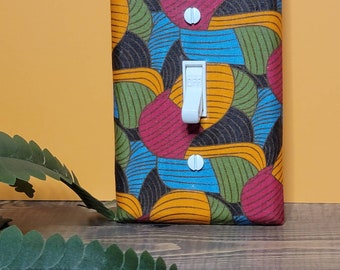 Abstract, ethnic home decor light switch cover by Urban Swazi.