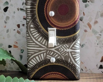 Tribal, ethnic African home decor light switch cover for new home or apartment by Urban Swazi