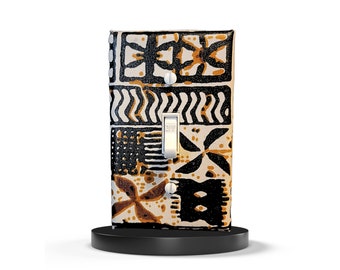 African Tribal Home Decor, Wallplate Lighting for New Home or Apartment, African-American Style, Boho Light Switch Cover Home Goods