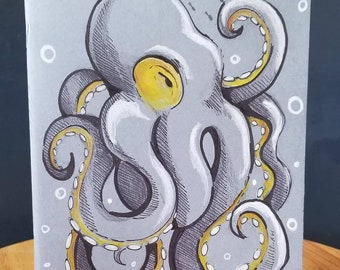 Custom sketchbook - Kraken