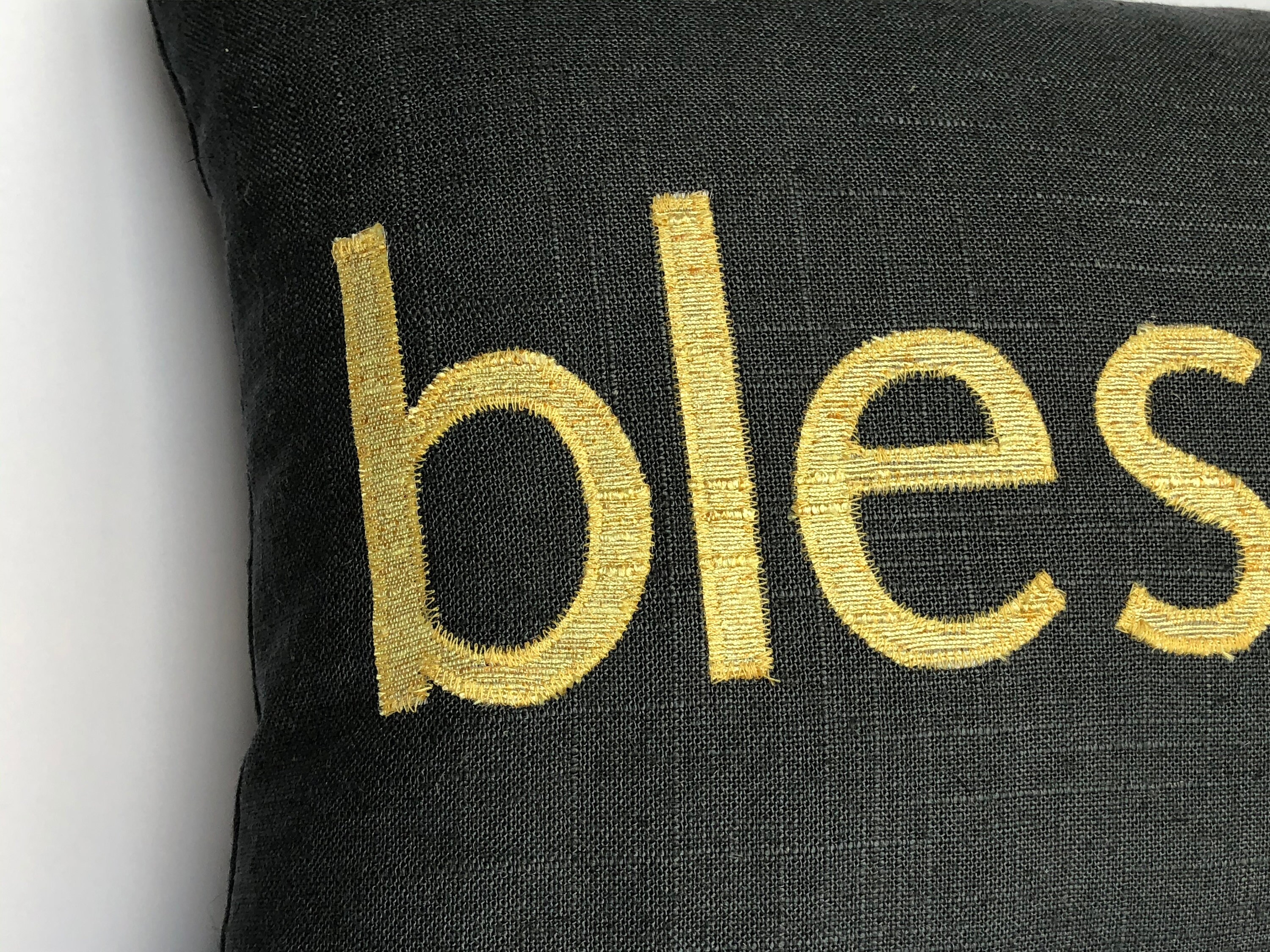 Personalized word pillow 12 x 16 accent pillow gray yellow Etsy