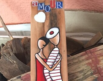 Peintures Bois Flotte Et Recup Von Lestoilesdemerdesyl Auf Etsy