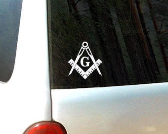 Masonic Mason Square Window Decal Sticker Custom Sticker Shop