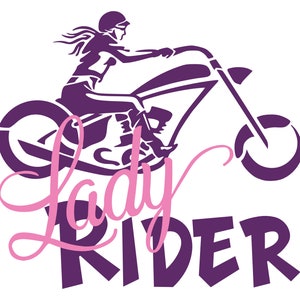 Lady Rider Vinyl Car Decal/Bumper Sticker image 7