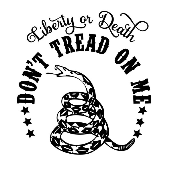 Liberty or Death "Don't Tread On Me" Car Decal