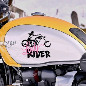 Lady Rider Vinyl Car Decal/Bumper Sticker image 2