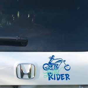 Lady Rider Vinyl Car Decal/Bumper Sticker image 5