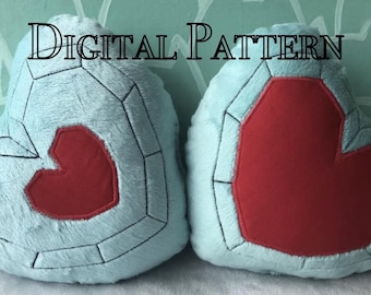 Patrón digital de contenedor de corazón