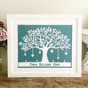 Personalised Gift Family Tree Papercut image 3