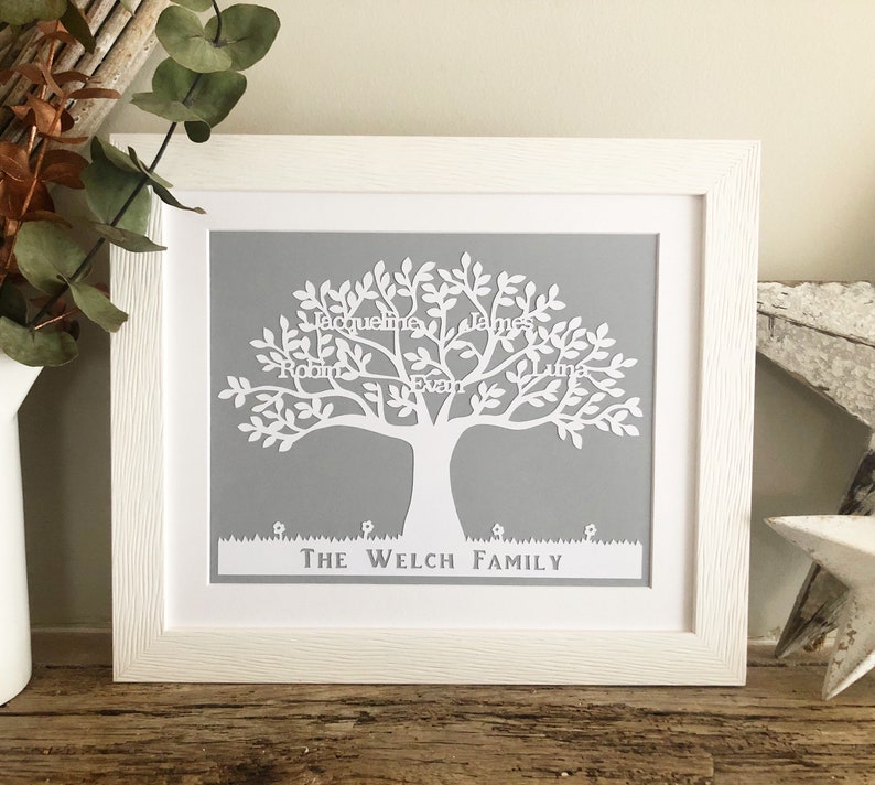 Personalised Gift Family Tree Papercut image 5