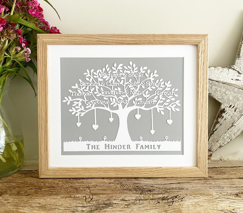 Personalised Gift Family Tree Papercut image 6