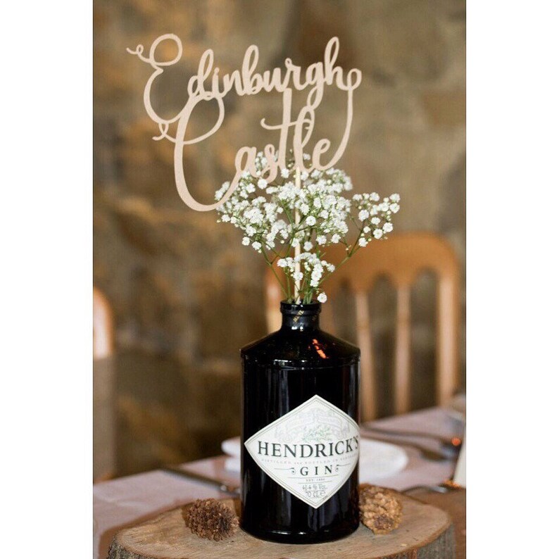 Personalised Wedding Table Name Centrepiece | Etsy UK