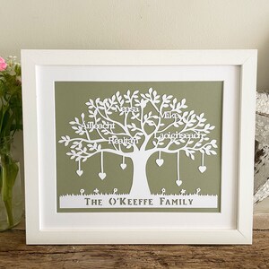 Personalised Gift Family Tree Papercut image 4