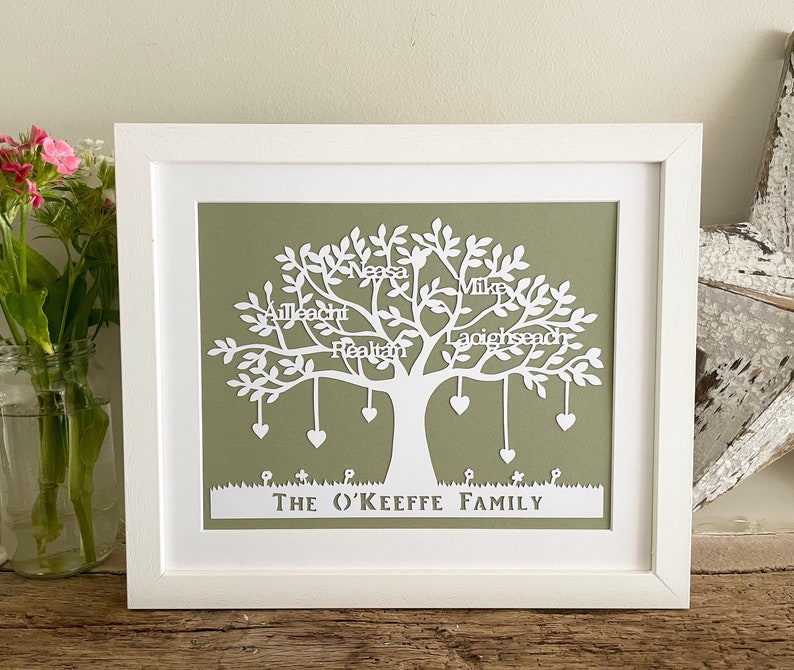 Personalised Gift Family Tree Papercut image 4