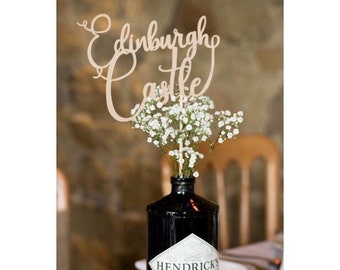 Personalised Wedding Table Name Centrepiece